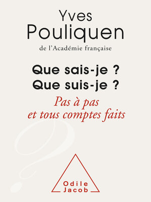 cover image of Que sais-je ? Que suis-je ?